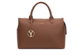 YUUMA Zuri Tote Bag - Baby Bags For Parents - Crossbody Diaper Bag Converts to Backpack - Vegan Leather - 7 Pockets - Ample Storage - Easy Clean - Modern Design - Stay Organized (Cinnamon)